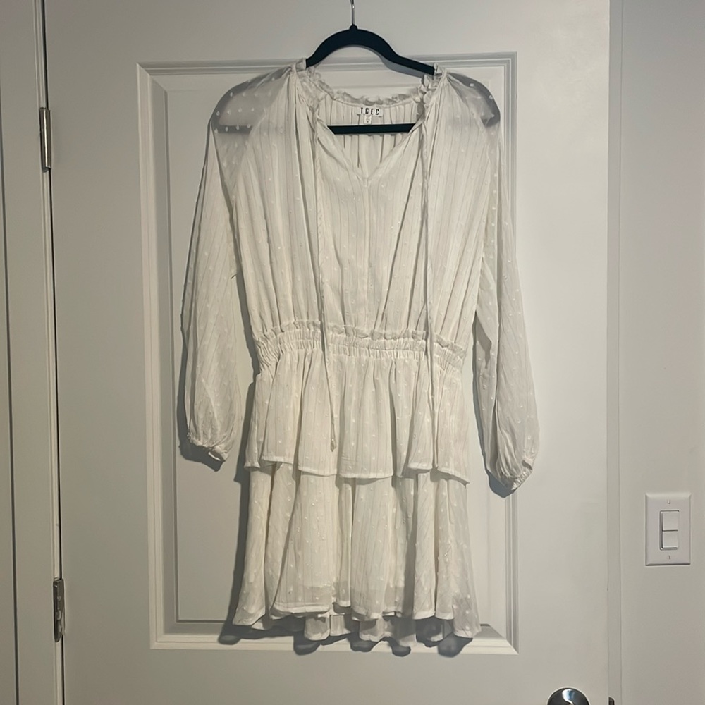 White Dress with Sparkle Detailing